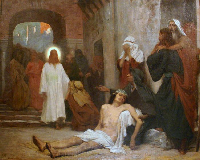 Rodolfo Amoedo Jesus Christ in Capernaum Sweden oil painting art